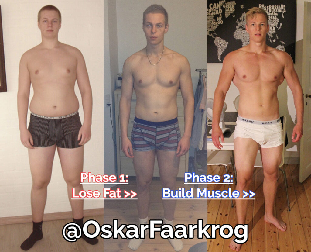 oskar faarkrog skinny-fat transformation