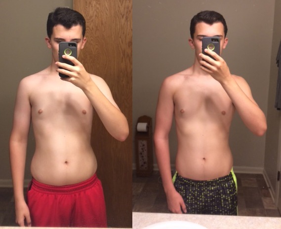 teenage skinny-fat transformation blaine